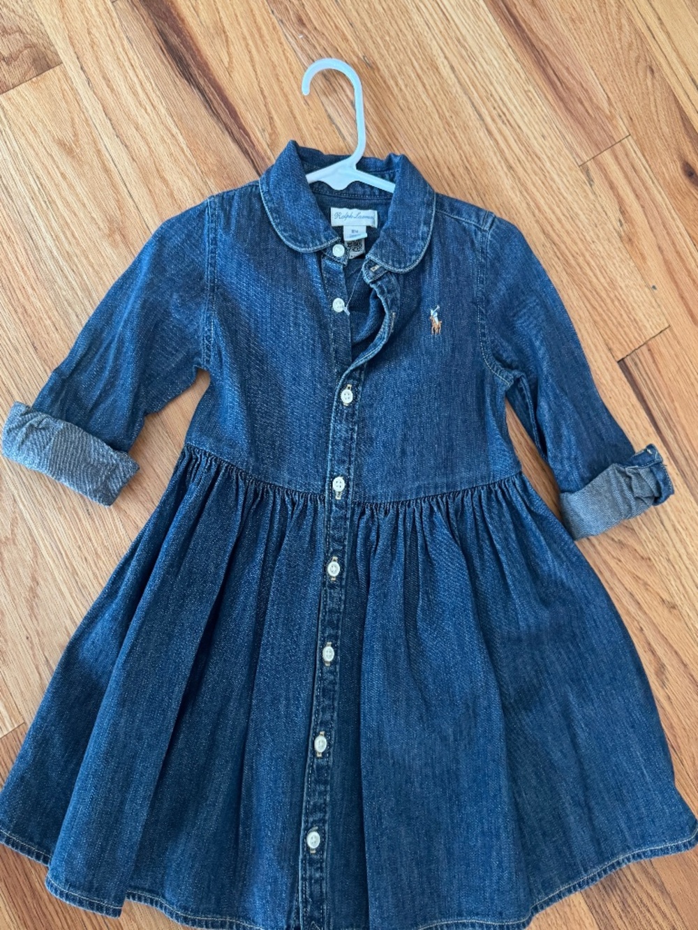 Ralph Lauren denim short dress with bloomer